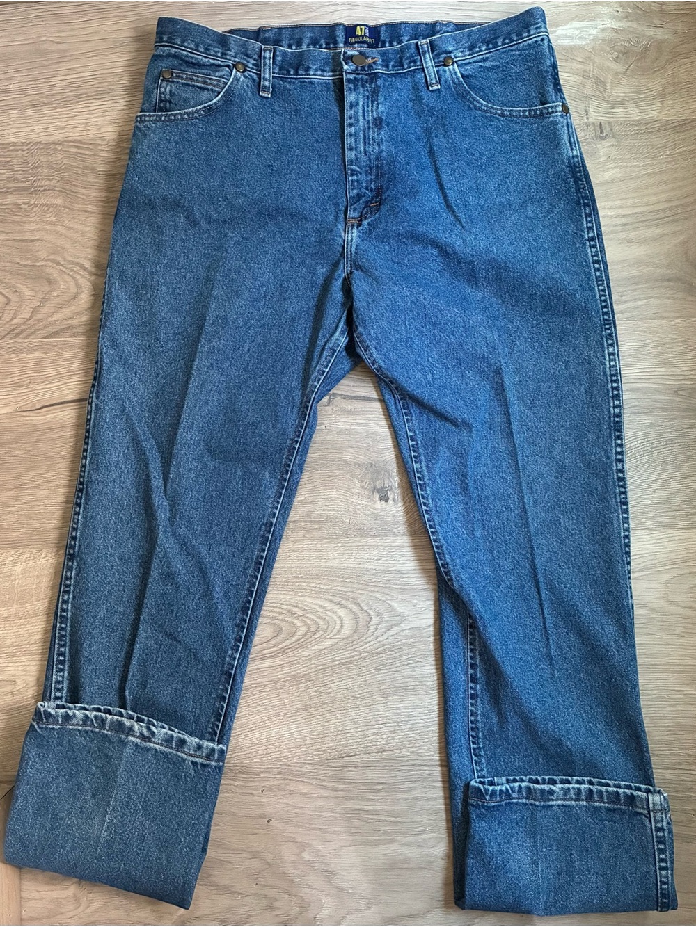 Wrangler 47MWZ Jeans Mens 38x38  Cowboy Cut Dark Rodeo Western